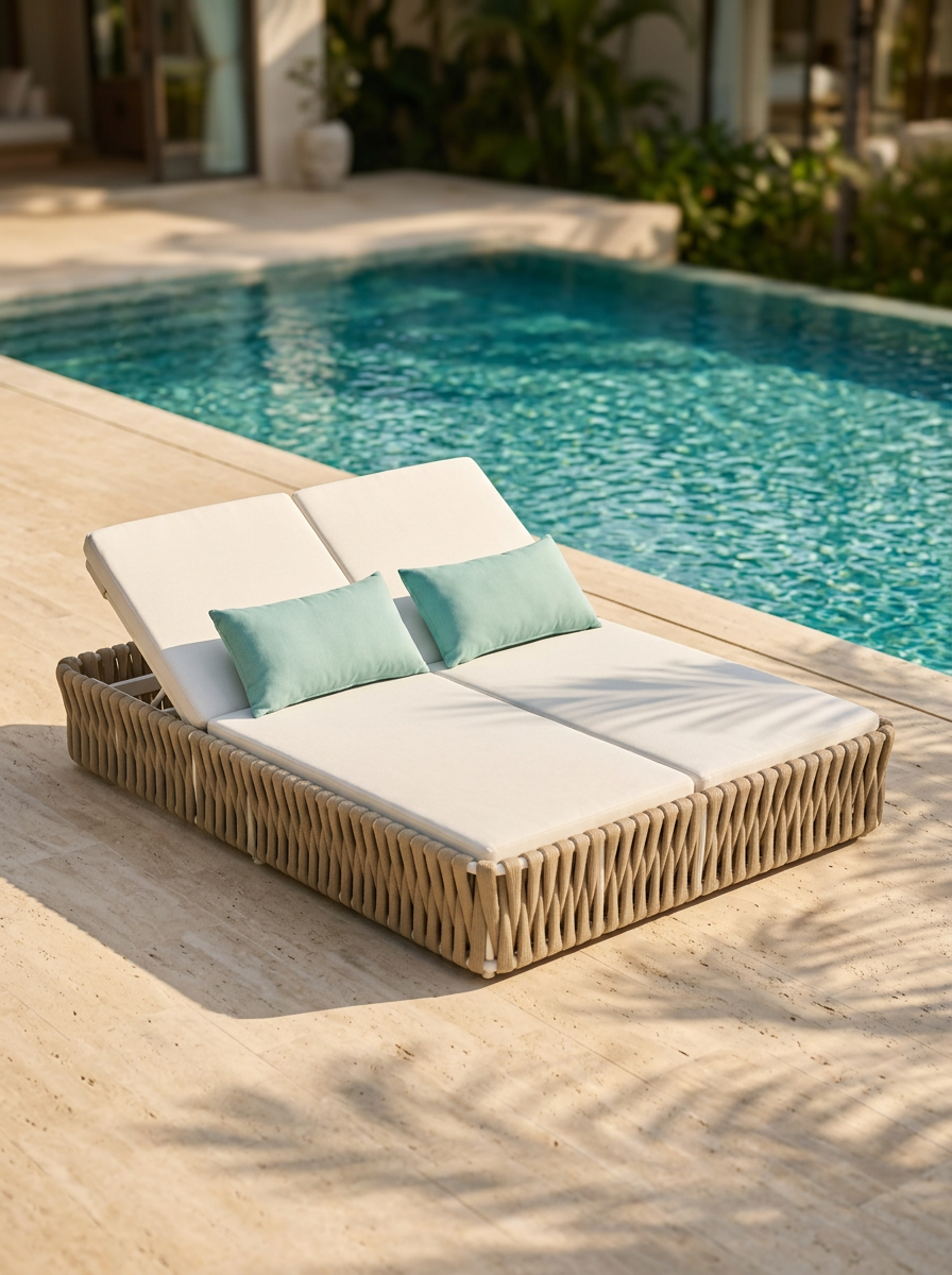 Outdoor sun lounger — FIELD.D HOUSE, Koh Tao